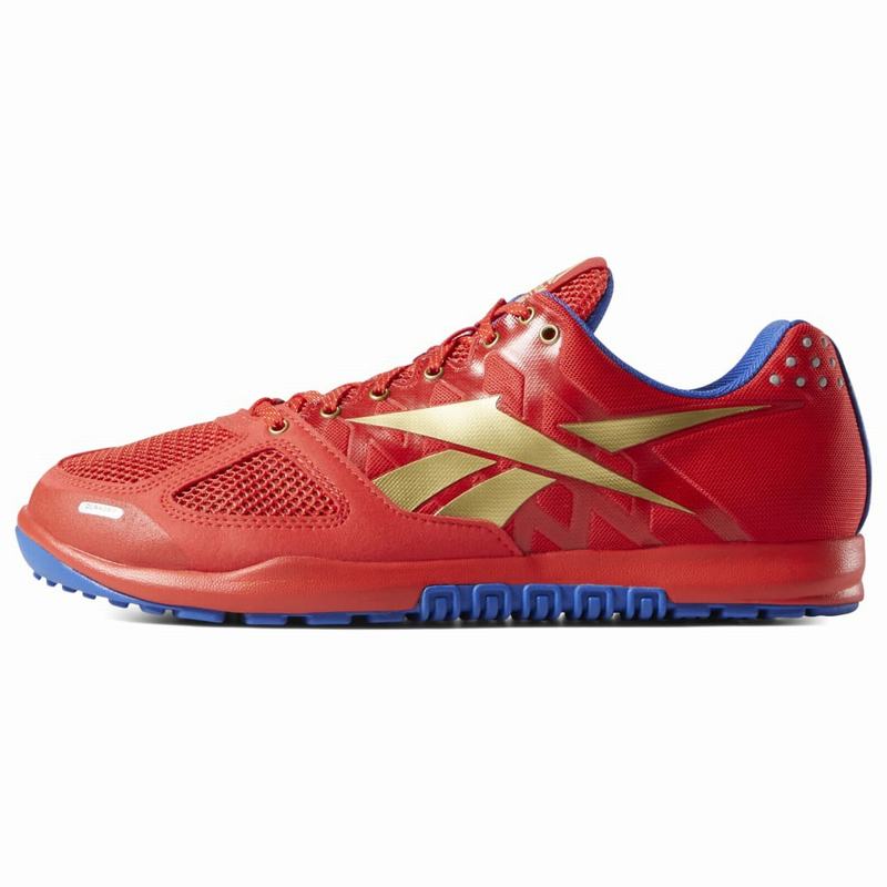 Tenisi Reebok Crossfit Nano 2.0 Barbati Rosii/Aurii/Albi Romania CR4196WR